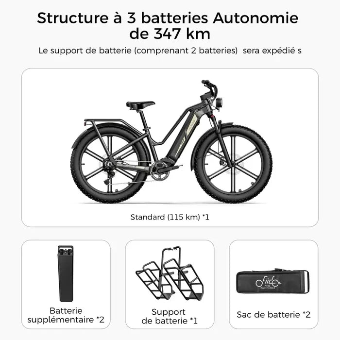 Fiido Titan Fat Tire Chasse et Randonnée