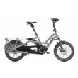 Vélo cargo électrique Tern GSD S10 LX gris (500W).