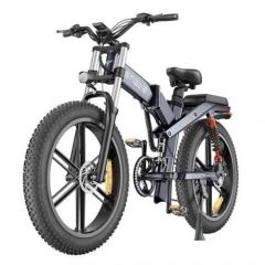 Vélo électrique pliable Engwe X26 bi place gris.