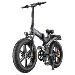 Vélo électrique pliable bi place Engwe X20, noir.