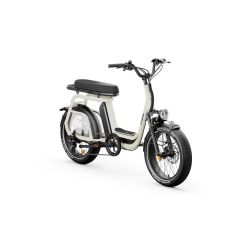 Nouveau vélo cargo électrique Elwing Ritmic Duo, Blanc perlé.
